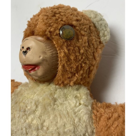 Vintage Cubbi Gund Teddy Bear 1940’s 1950s or 1960s NYC Brown 11” Stuffed Animal - Picture 3 of 9